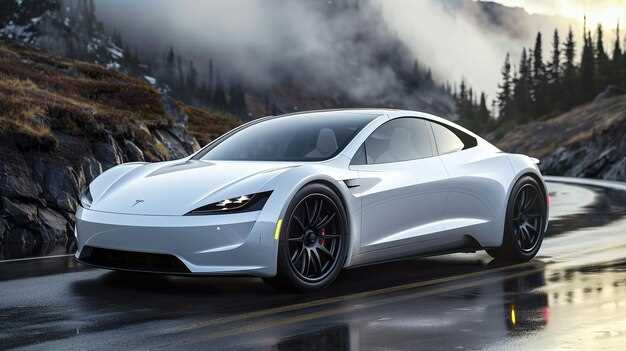 Образы, подчеркивающие технические характеристики Tesla